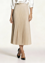 Plisowana spódnica średniej długości