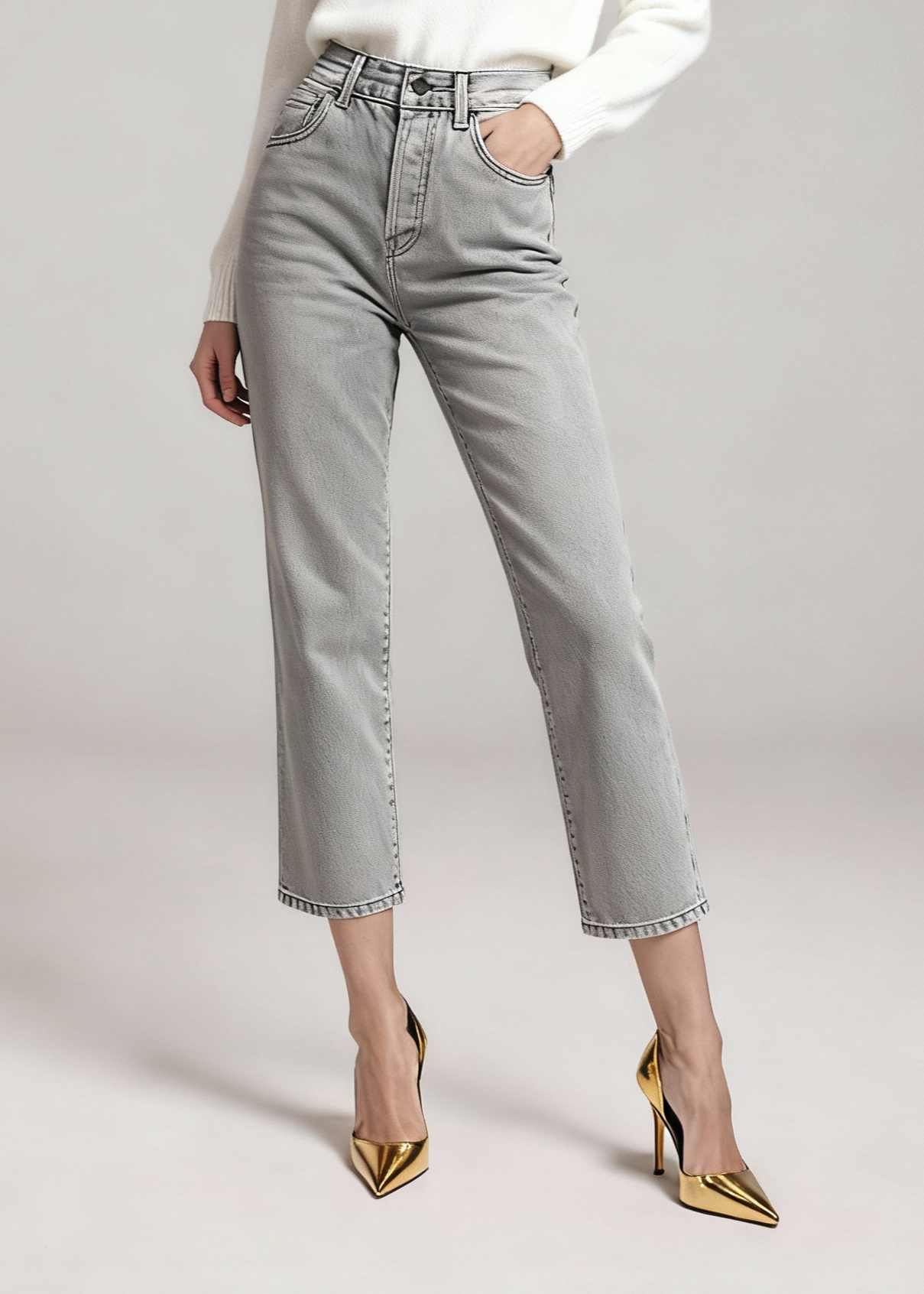 Spodnie jeansowe z krótka nogawka