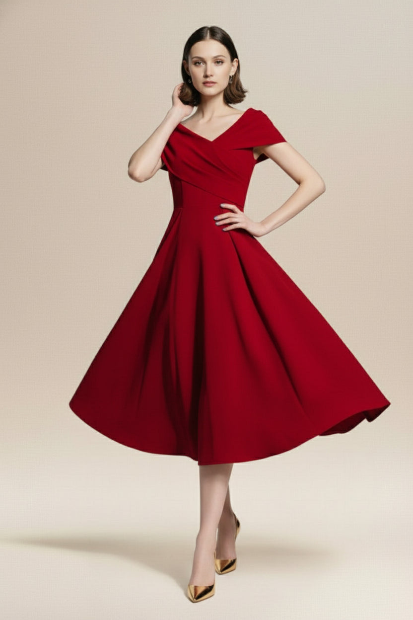 Elegancka sukienka off-shoulders na studniówkę 2026