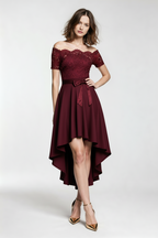 Stylish off-shoulder dress for prom 2026