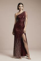 Olśniewająca sukienka cyrkoniowa na sylwestra