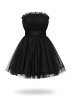 Tiulowa sukienka MINI z falbanami - Sweet Victoria