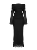 Jesienna sukienka MAXI z siateczki - Sweet Victoria