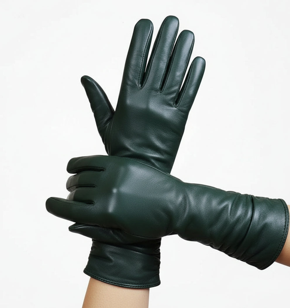 Stylowe rękawiczki z owczej skóry