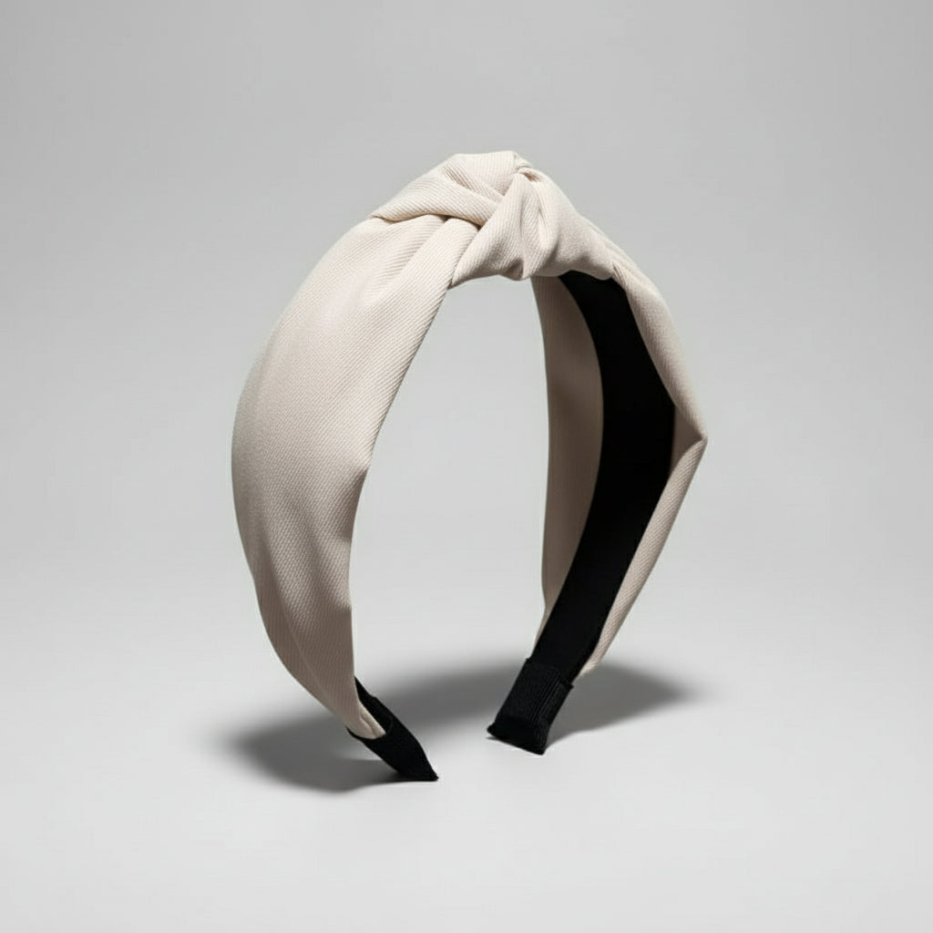 Opaska na głowę z wiązaniem w stylu francuskim panterka