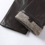 Stylowe rękawiczki z wydłużonej koziej skóry