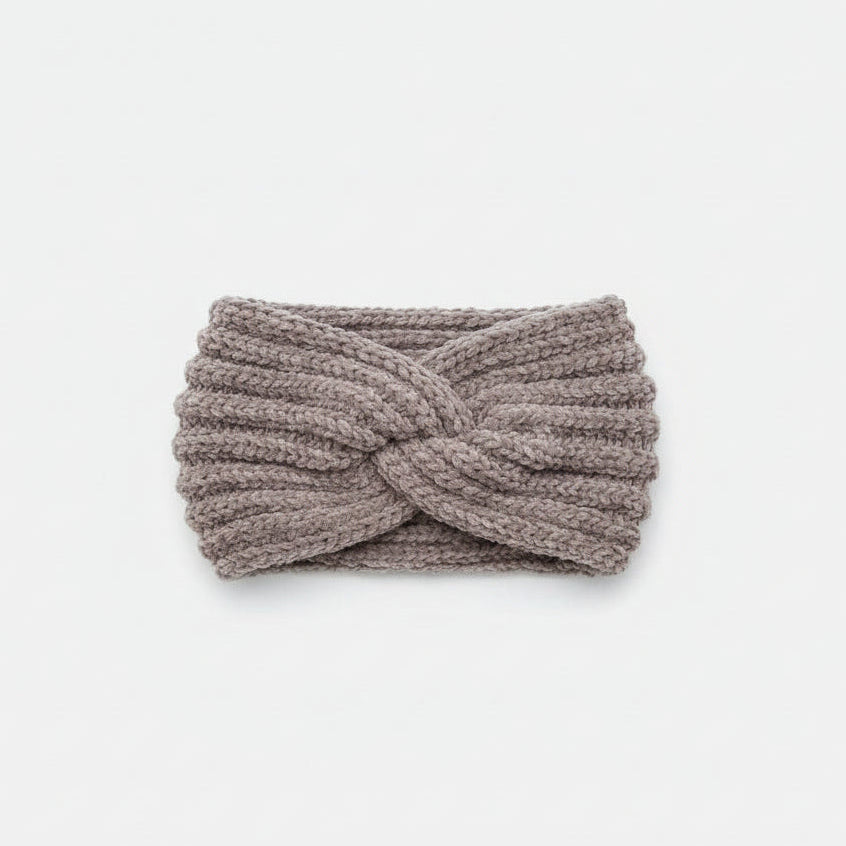 Wełniana opaska dzianinowa