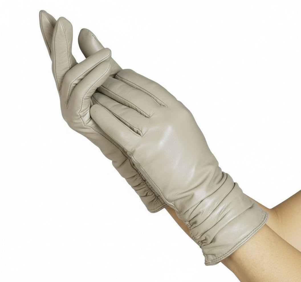 Stylowe rękawiczki z owczej skóry