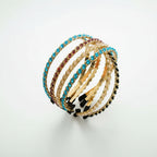 Opaska na głowę z kryształowym łańcuszkiem w stylu retro