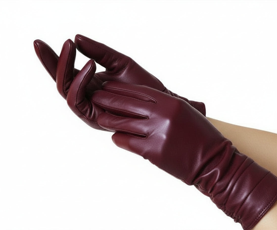 Stylowe rękawiczki z owczej skóry