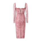 Pink corset dress
