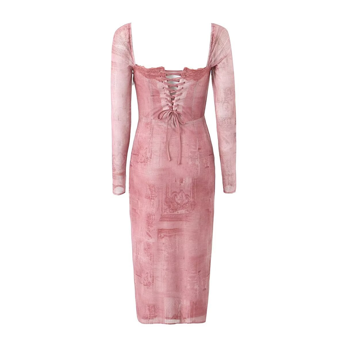 Pink corset dress