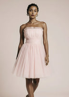 Tiulowa sukienka MINI z falbanami - Sweet Victoria