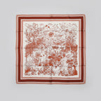 Wzorzysta chusta przedstawiająca łąkę