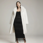 Sztuczne długie futro z lisa