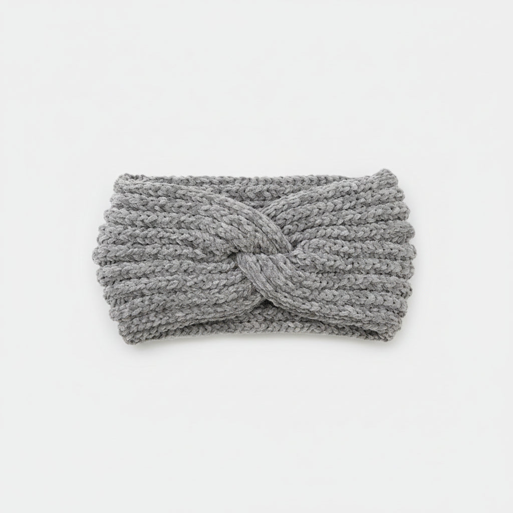 Wełniana opaska dzianinowa