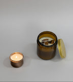 Christmas scented soy candle "Caramel Charm"