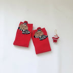 Świąteczne skarpetki damskie z wzrokami