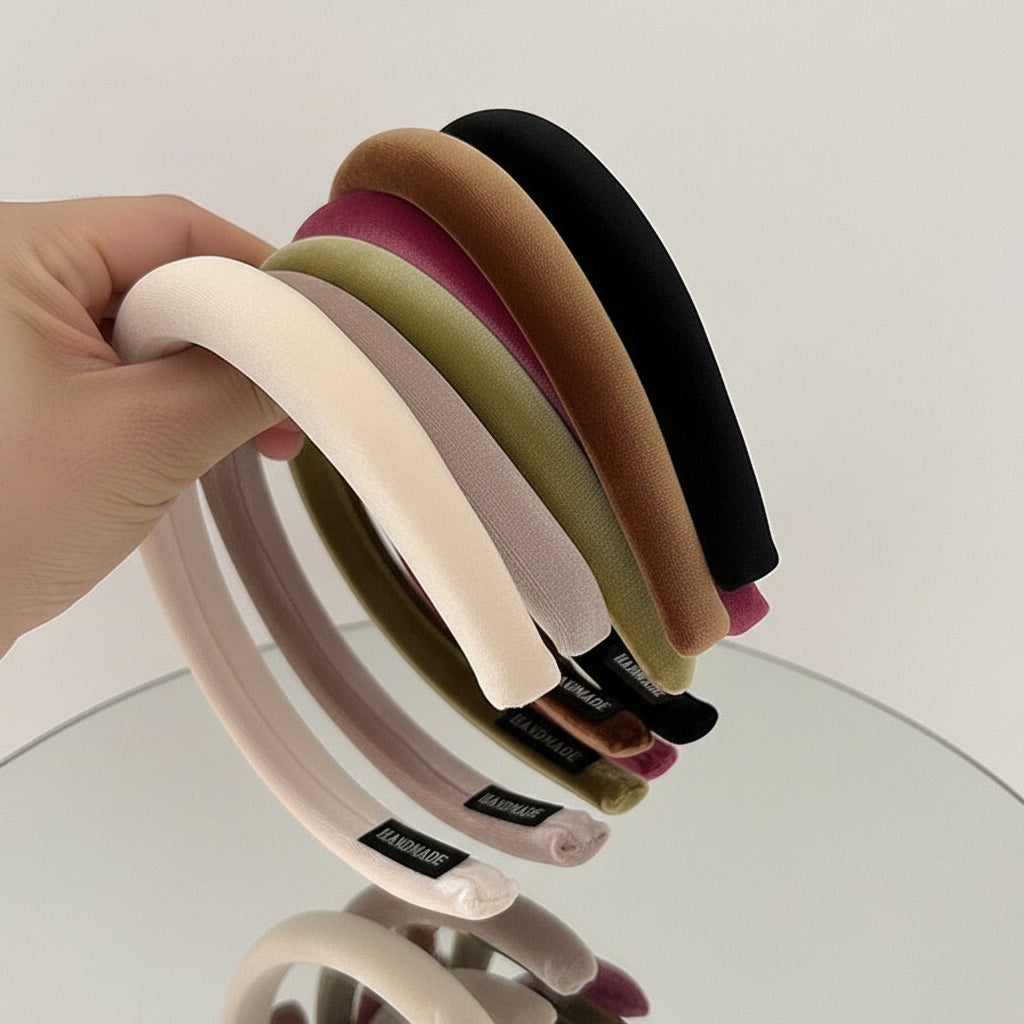 Aksamitna opaska na głowę