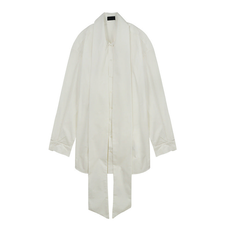 Stylowa bawełniana koszula z kokardą