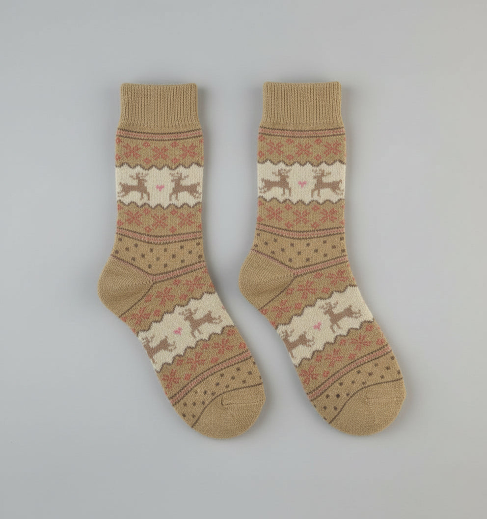 Damskie grube skarpetki świąteczne