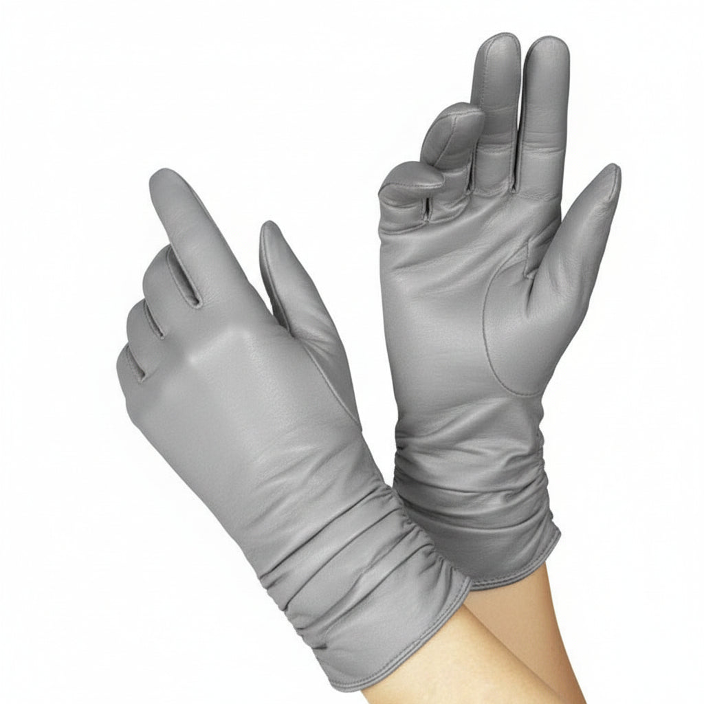 Stylowe rękawiczki z owczej skóry