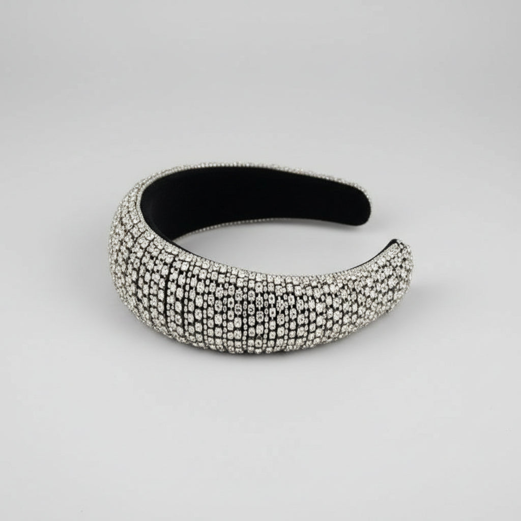 Opaska typu PUFF z kryształkami