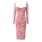 Pink corset dress