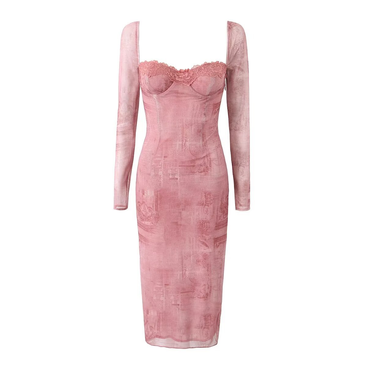 Pink corset dress