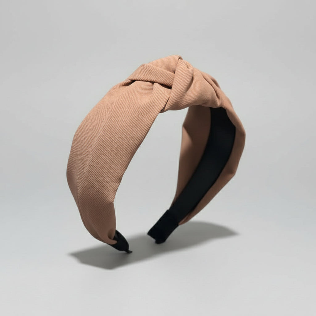 Opaska na głowę z wiązaniem w stylu francuskim panterka