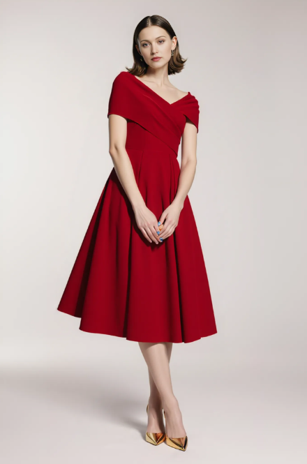 Elegancka sukienka off-shoulders na studniówkę 2026