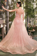 TULLE DAISY OVERSKIRT GOWN CDA1382