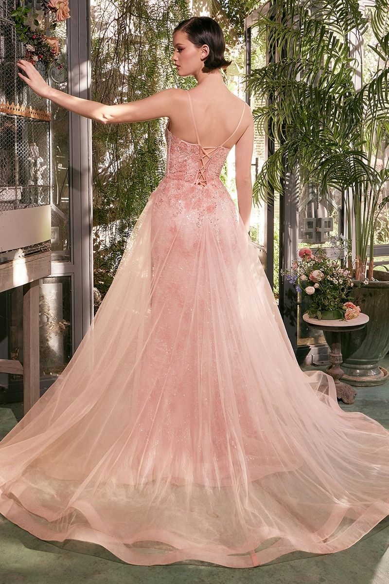 TULLE DAISY OVERSKIRT GOWN CDA1382