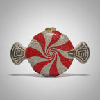 Candy clutch bag with crystals