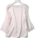 Jedwabna wyjściowa koszulka z połyskiem