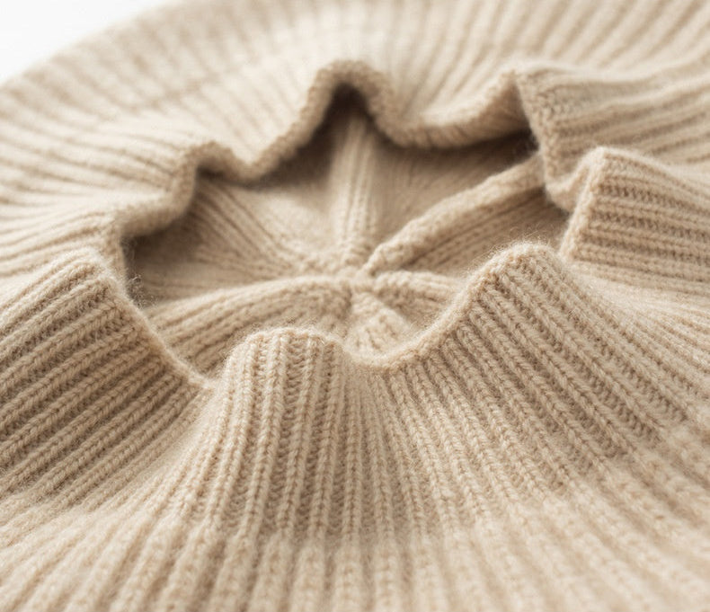 Wszechstronny beret z dzianiny kaszmirowej