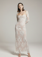 Koronkowa sukienka MAXI z narzutką