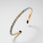 Opaska na głowę z kryształowym łańcuszkiem w stylu retro