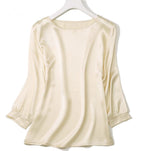 Jedwabna wyjściowa koszulka z połyskiem