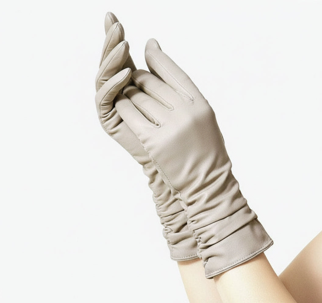 Stylowe rękawiczki z owczej skóry