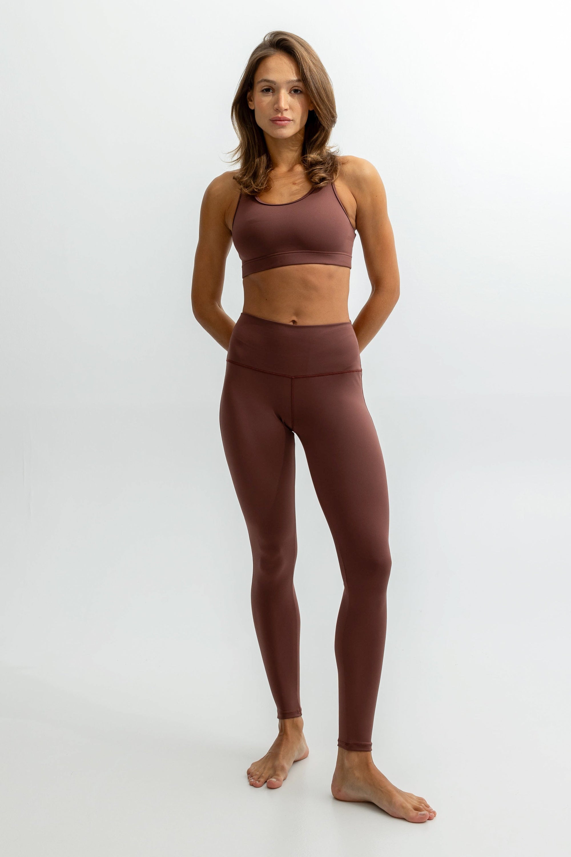 LEGGINSY Z WYSOKIM STANEM ICON, LUMEA™️ – MOCHA BROWN