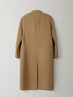 Luźny długi płaszcz z grubej wełny