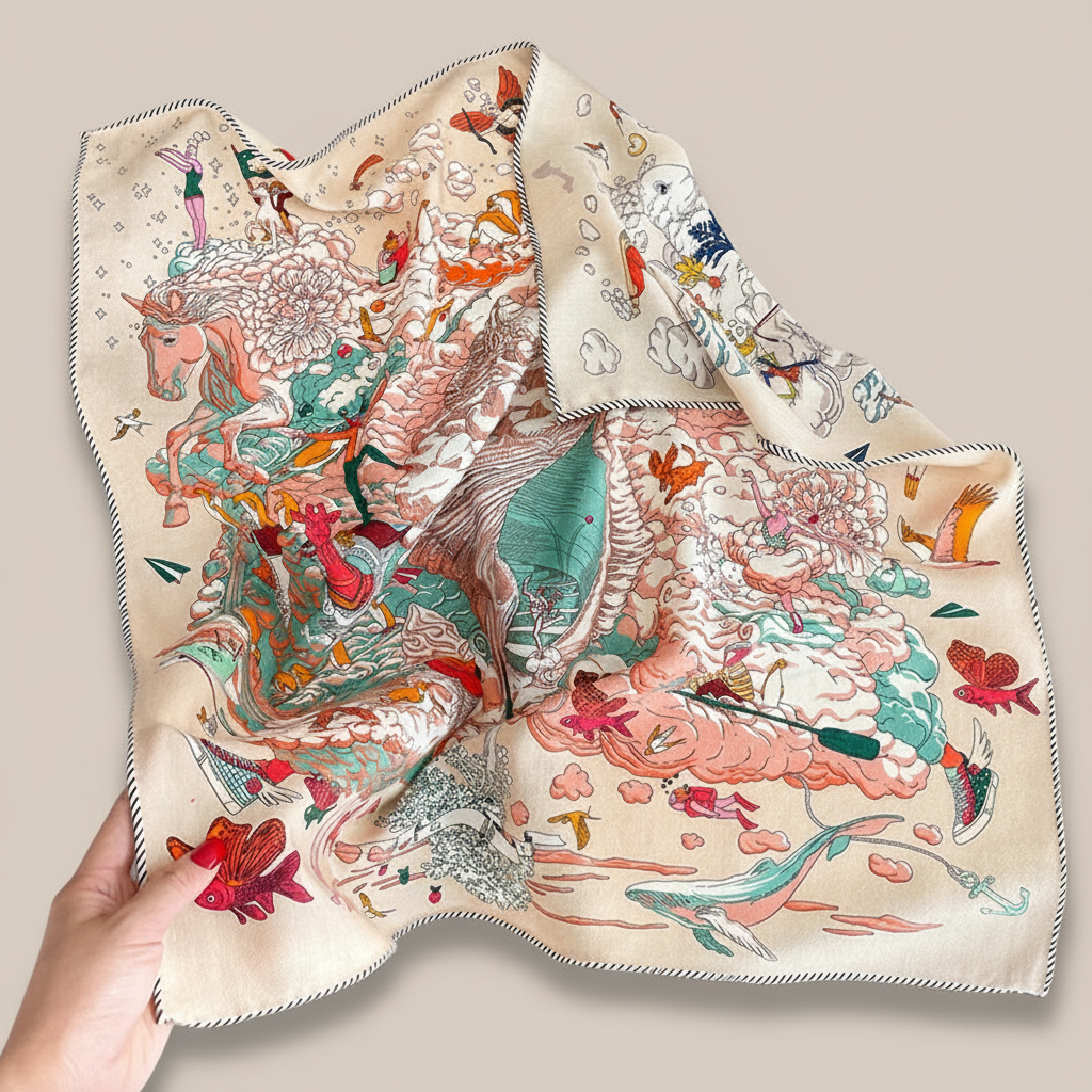 Wzorzysta chusta orientalna