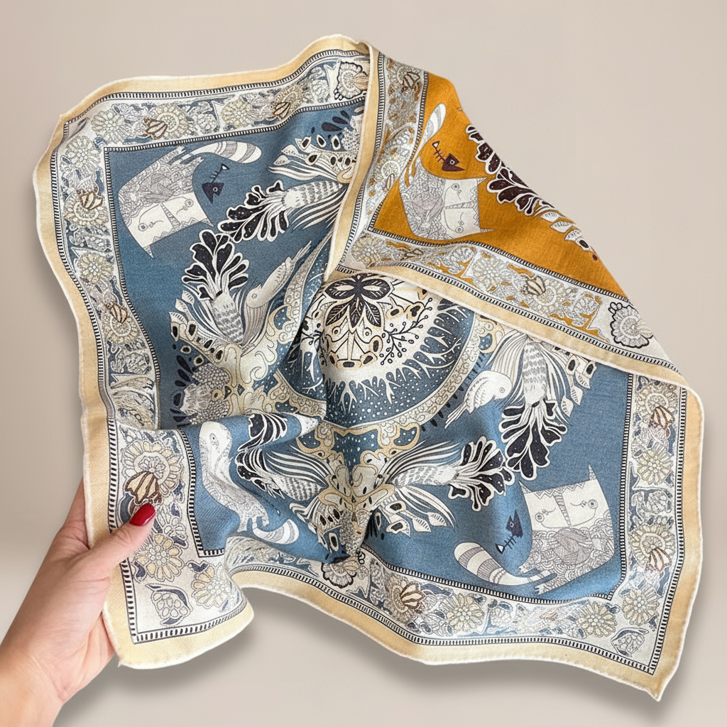 Wzorzysta chusta orientalna