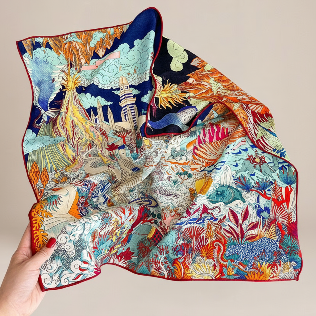 Wzorzysta chusta orientalna