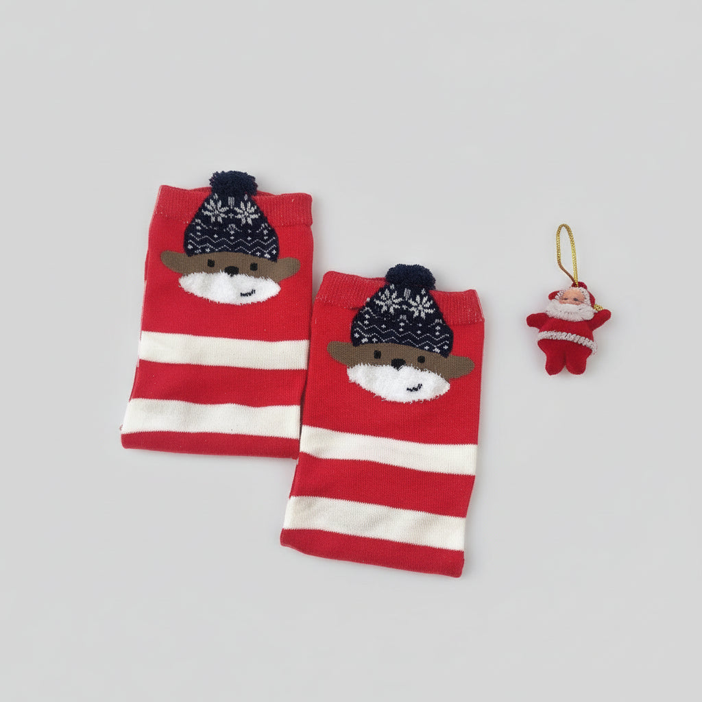 Świąteczne skarpetki damskie z wzrokami