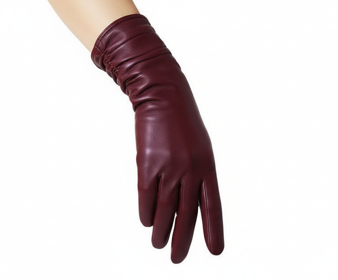 Stylowe rękawiczki z owczej skóry