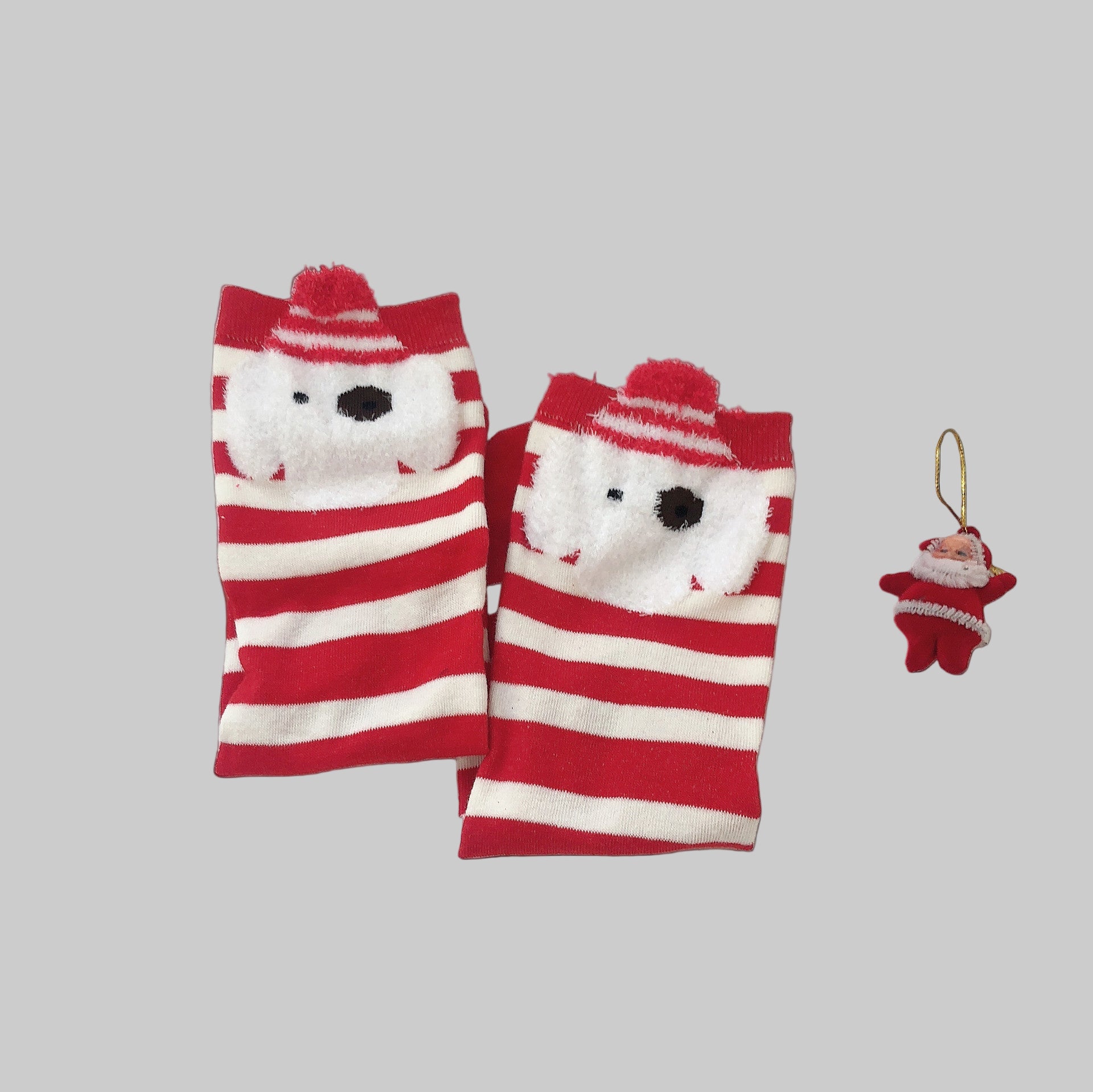 Świąteczne skarpetki damskie z wzrokami