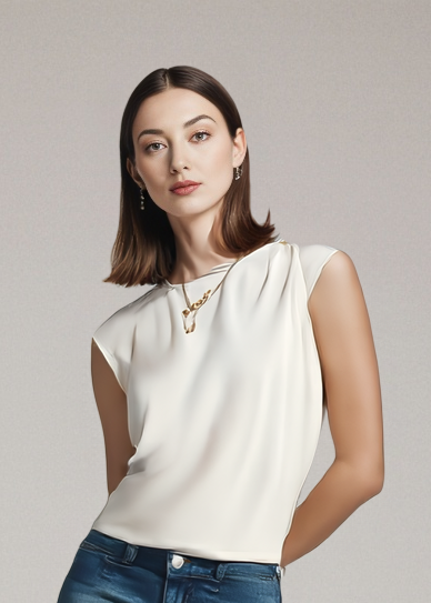 Elegancka bluzka z ramiączkami typu spaghetti