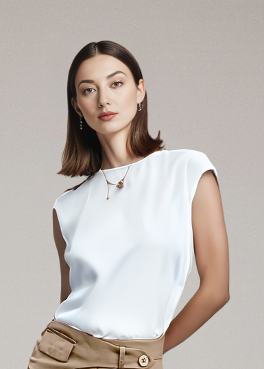 Elegancka bluzka z ramiączkami typu spaghetti